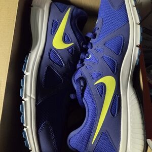 Nike Blue and Yellow Revolution 2 Running Shoes